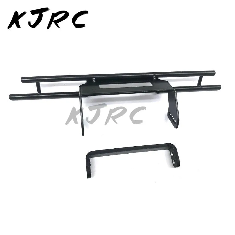 KJRC parachoques trasero de aleación CNC con soporte de marco, accesorios para coche RC Crawler raxxas 6x6 TRX6 TRX4, piezas de actualización de coche RC