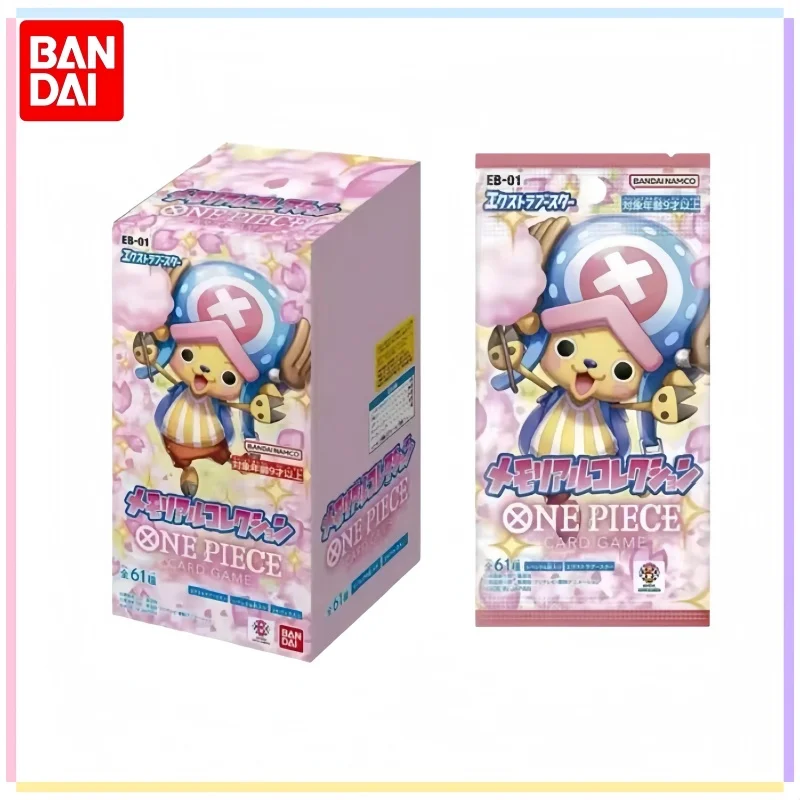 BANDAI Japanese‑version Chopper‑Themed One Piece Card Game EB‑01 Flareon Extra Booster Anime 25th TCG Collection Cards Toy Gift