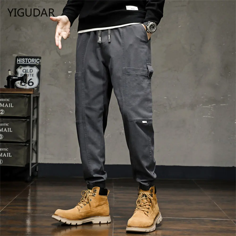 

Hip Hop Joggers Cargo Pants Men Harem Pants 2022 Casual Multi-Pockets Trousers Mens Sweatpants Streetwear Casual Men Pants M-5XL