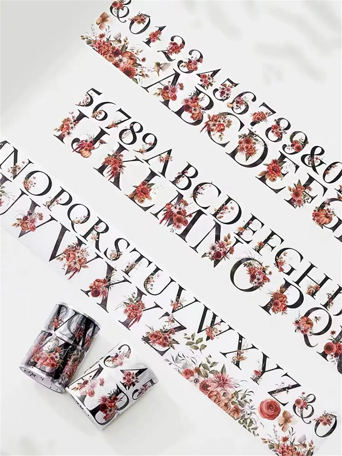 Vintage Autumn Mountains Plains Floral Washi PET Tape for Planner Card Making DIY Scrapbooking Plan Decorative Sticker
