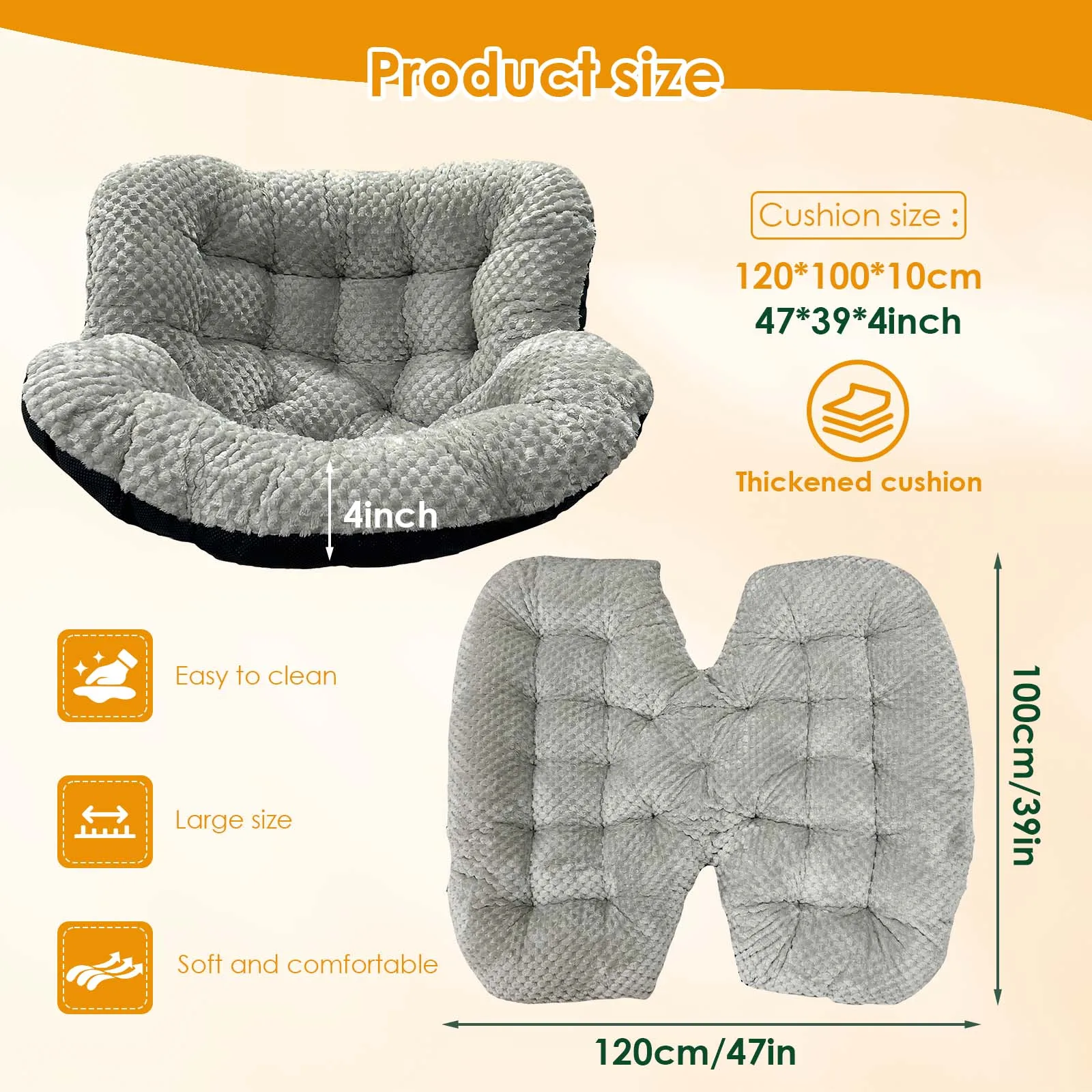 وسادة كرسي هزاز من القطيفة المخملية الدافئة لكرسي الخوص على شكل بيضة وسادة بديلة حديثة مريحة للاستراحة في الأماكن المغلقة