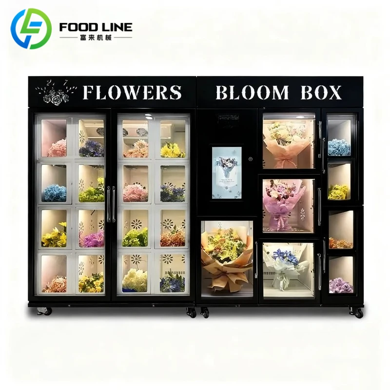 Station Airport Shopping Center Custom Flower Lockers Vending Machines Smart Business Bouquet Vending Machines custom