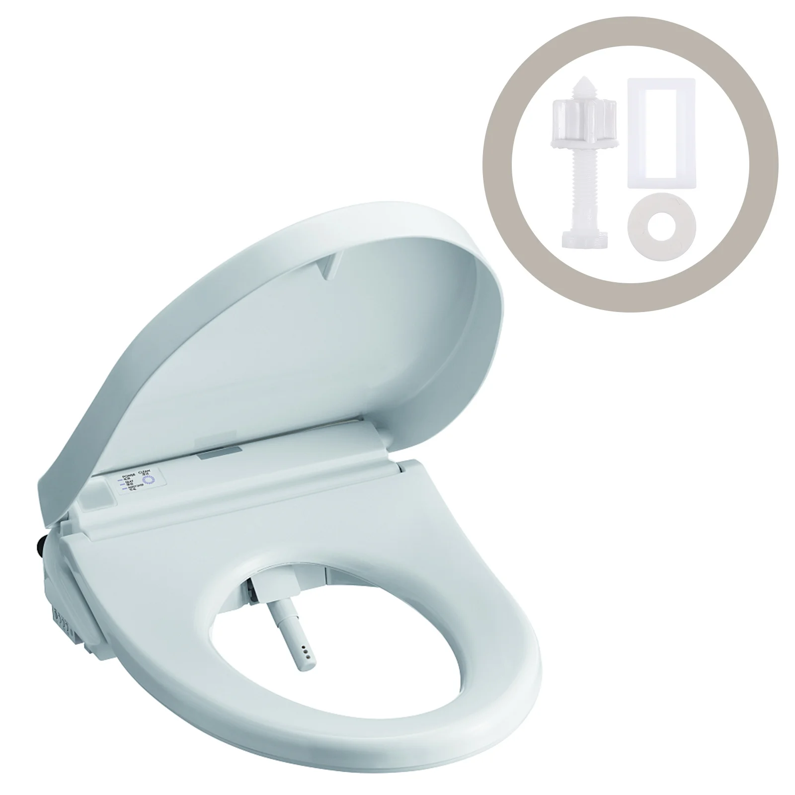 

2 комплекта пластиковых крепежных винтов для сиденья унитаза, гаек, шайбы, болты, сменный комплект оборудования для унитаза, пластиковые винты