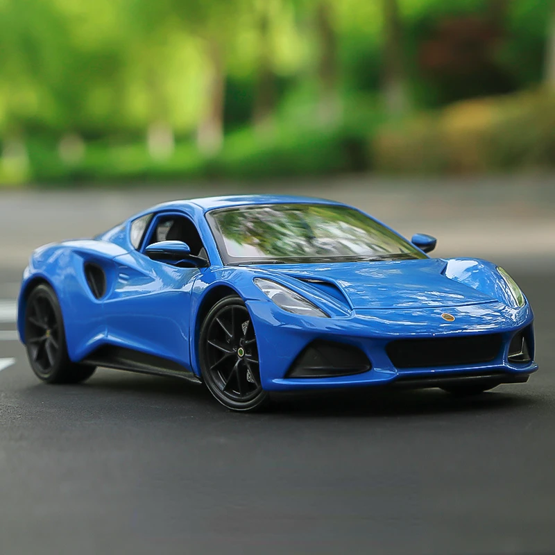 WELLY 1:24 Lotus Emira Sports Car High Simulation Diecast Car Metal Alloy Model Car Kids Toys Collection Gifts B900