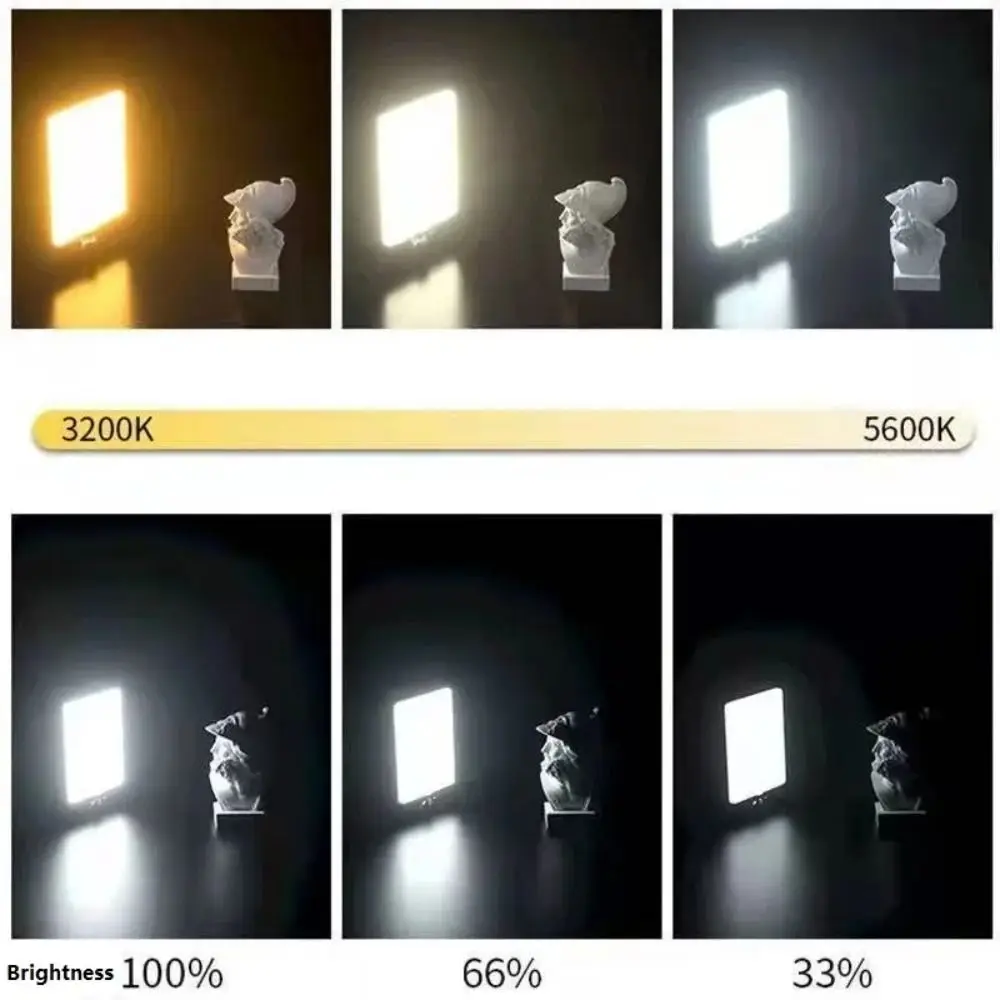 

НОВЫЙ 3000K-6000K светодиодный светильник для фотосъемки с регулируемой яркостью, панель видеосъемки, яркая лампа для фотостудии, прямая трансляция