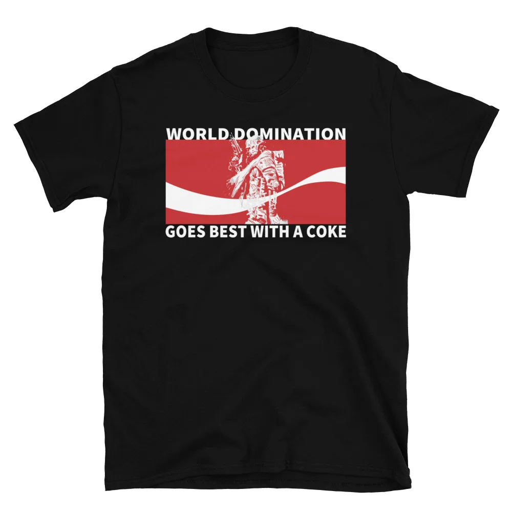 World Domination, RATM, Tom Morello, new animated graphic T-shirts, men's clothing, women's short sleeve T-shirts