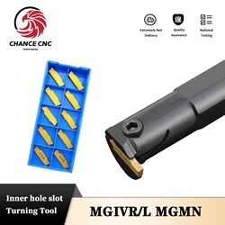 MGIVR2016/2025/3125/3732 inner Grooving Tool Carrier MGMN Carbide Insert MGIVL Straight Shank Internal Turning Tool Lathe Bar