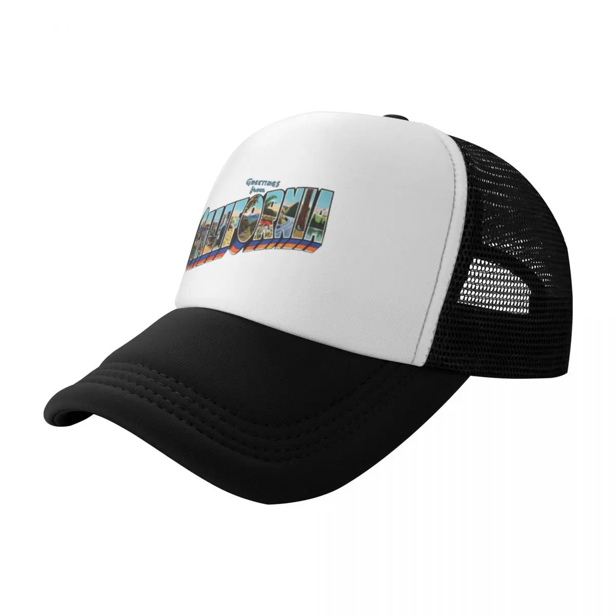 Greetings From Californi The Land Of Sunshine Cool Mesh Baseball Cap For Women Men Preppy Peaked Caps 2024 New Street Dance Hats