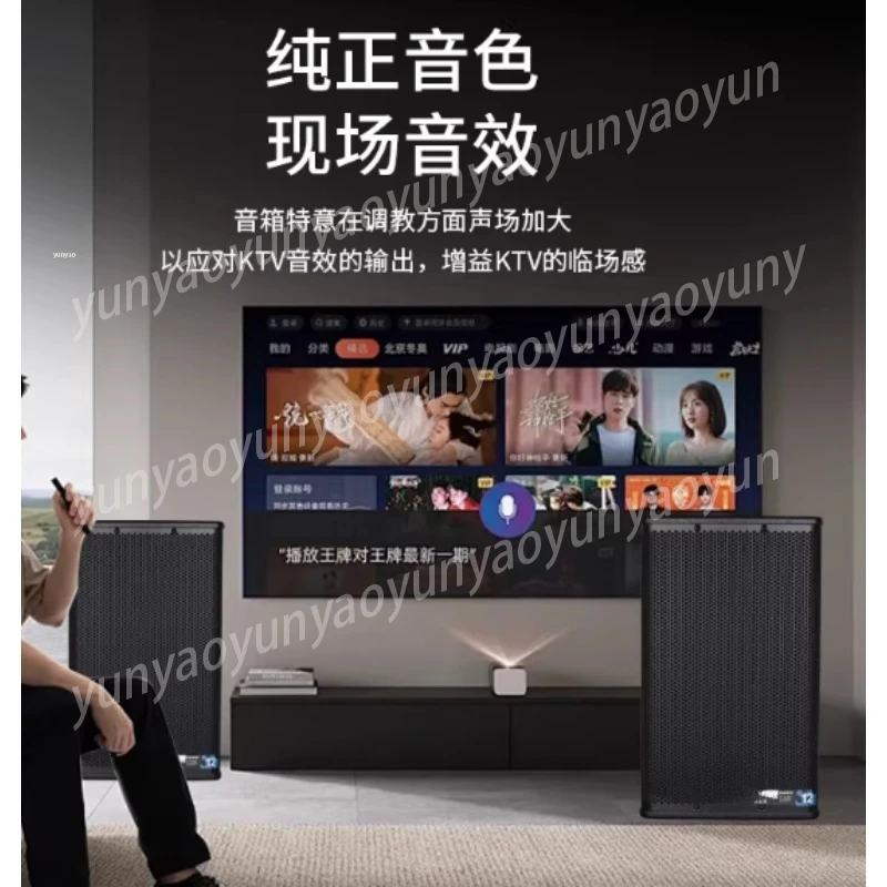 15-Inch High-power Stage Performance Speakers - Bar Entertainment Audio Set, Clear Sound Quality and Easy Installation