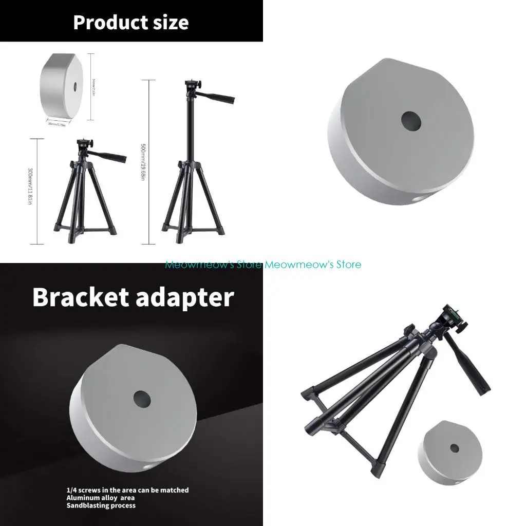 W91A Travel Tripod Stand For Satellite Rod Mount, Adjustable Ethernet Adapter Holder