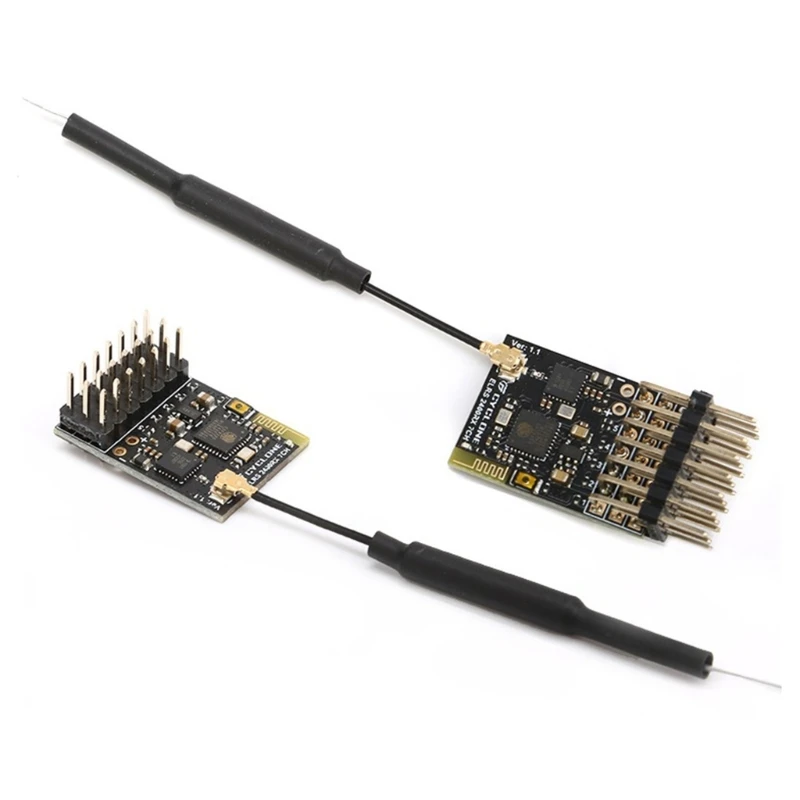 ELRS 2.4G 7CH ตัวรับสัญญาณ 7 ช่องรับโมดูล PWM สำหรับ FPV Traverser Dropship