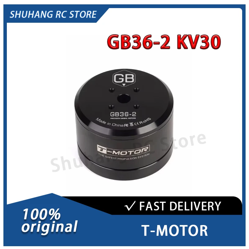 T-MOTOR GB36-2 KV30 High Quality Hollow Shaft Brushless Gimbal Motor  3-6S for Camera Movement & Smooth Aerial Photography