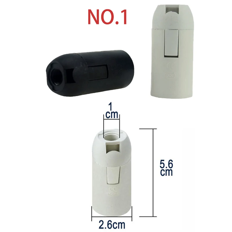Screw E14 E27 LED Light Bulb Lamp Base Cap Power Holder Electric Pendant Socket Lamp Shade Converter 220V 110v F1, image 7