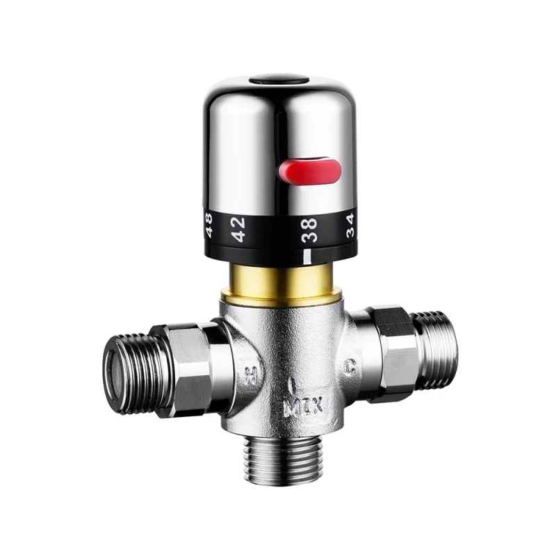 

Thermostatic Mixing Valve Surface Mounted Shower Solar Copper Thermostatic Valve Showerhead Faucet Thermostatic Valve
