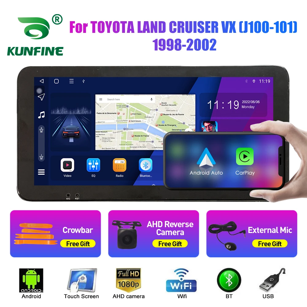 

Автомобильный радиоприемник для TOYOTA LAND CRUISER VX 1998-2002 Octa Core Android автомобильный DVD GPS навигатор автомобильный стерео Carplay Android авто