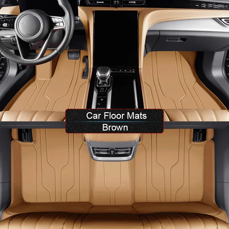 

For HONGQI H5 OUSADO 2022-Present Custom Nappa Leather Anti-Slip Car Foot Protect Mat Auto Luxury Waterproof Floor Pad Accessory