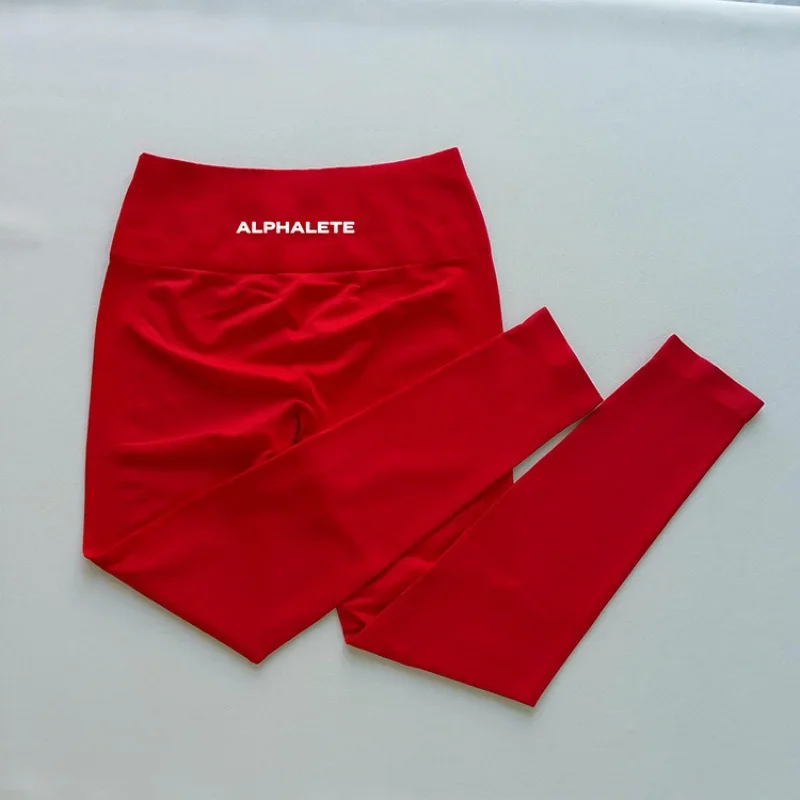 ALPHALETE عالية الخصر Airlift يغطي الرجل اليوغا السراويل النساء رياضة اليوغا بيلاتيس السراويل الضيقة عرق السراويل الضيقة عالية الخصر طماق