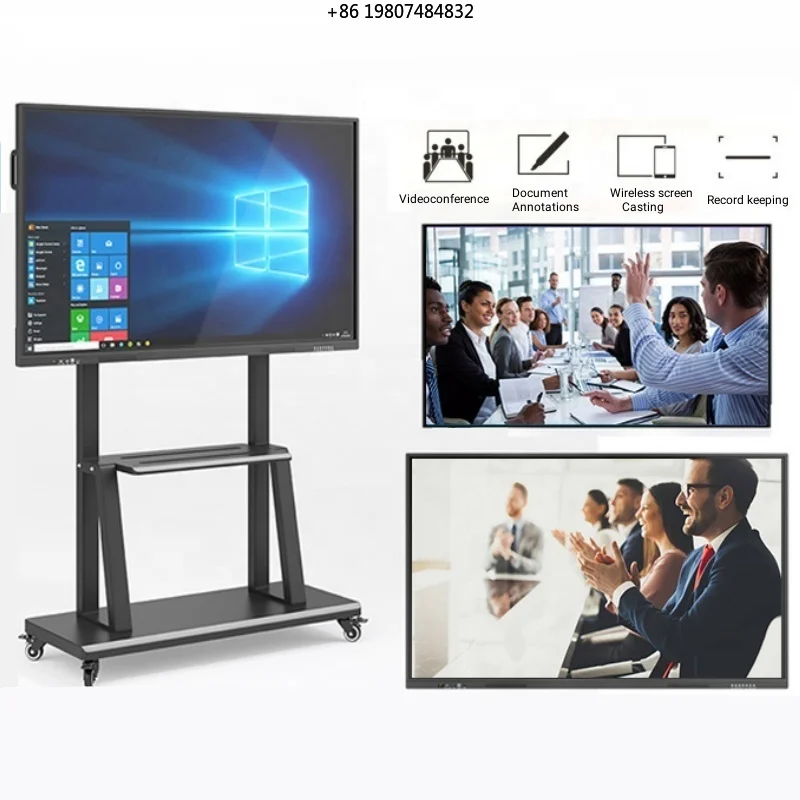 

13 20pt Infrared for Meeting & Class Built-in OPS 75/86 Inch Smart Board 4K Android