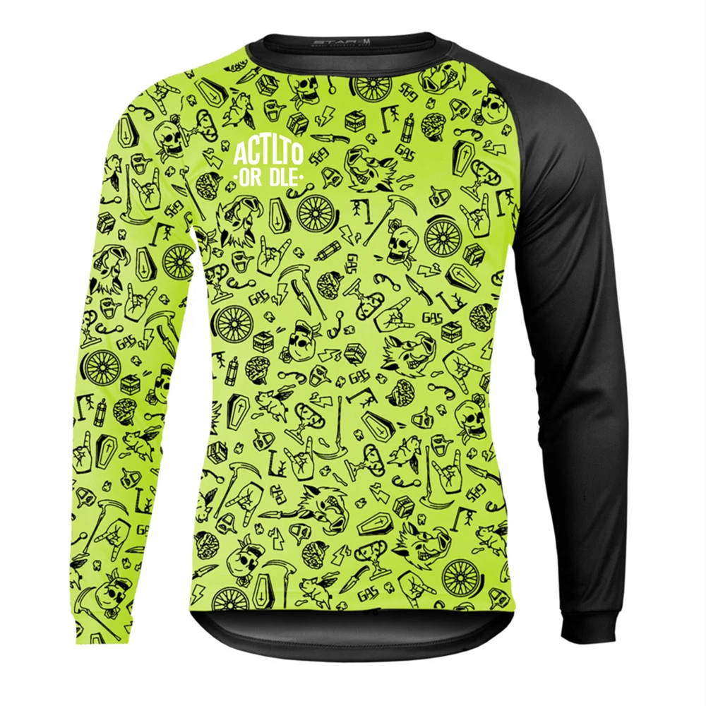 AliExpress NONE ACTLTO OR DLE Bicycle Jersey Mtb 2022 New Long Sleeve Cycling Enduro Downhill T-shirt Bmx Motocross Mx Mountain Bike Clothing