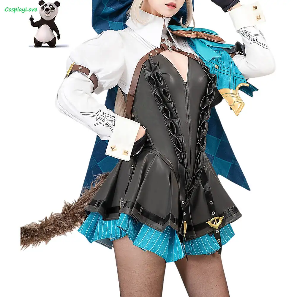 

CosplayLove Game Genshin Impact Lynette Cosplay Costume Cute Dress Custom Made For Girl Halloween Christmas Gift