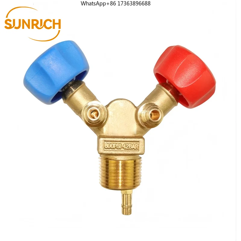 Y-Shaped Dual Outlet Brass Safety Valve (DN25) | Reliable for Gas & Liquid Control Systems