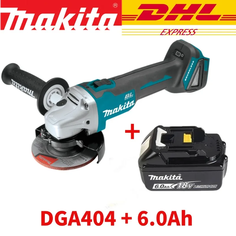 18V Makita 125 DGA404 Borstelloze Lithium Elektrische Haakse Slijper Oplaadbare Snijmachine Hoge Vermogen Polijstmachine