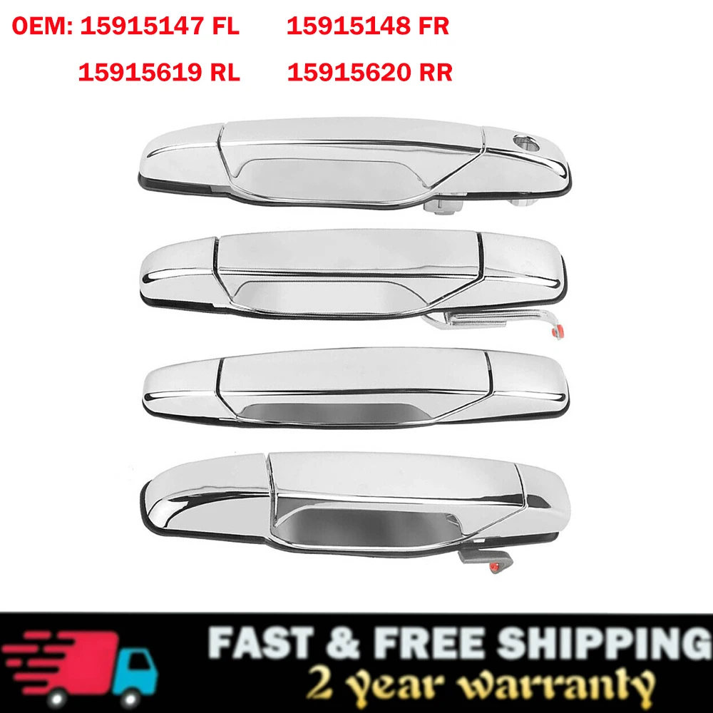 

4 шт. внешняя дверная ручка для Chevrolet GMC Cadillac 2007-2013 15915619 15915620 15915147 15915148 25960525 20828258 22738721