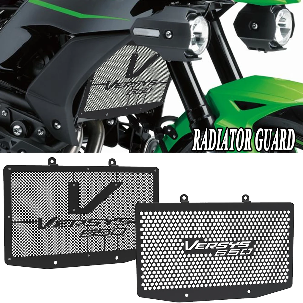 

Versys 650 FOR KAWASAKI KLE650 VERSYS/ABS KLE 650Radiator Grille Guard Protector Grill Protective Cover 2006 2007 2008 2009