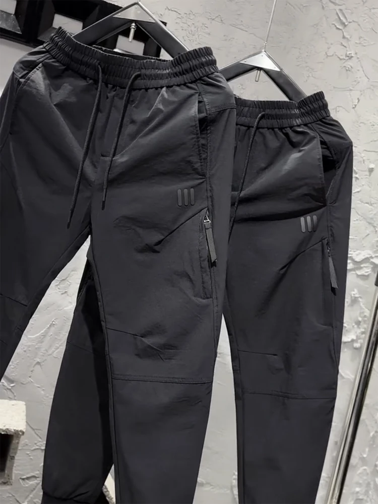 

American Sle Casual Pants Men's Autumn Winter Thin Functional Sle Sports Pants Faion High Street Cuffed Harem Pants