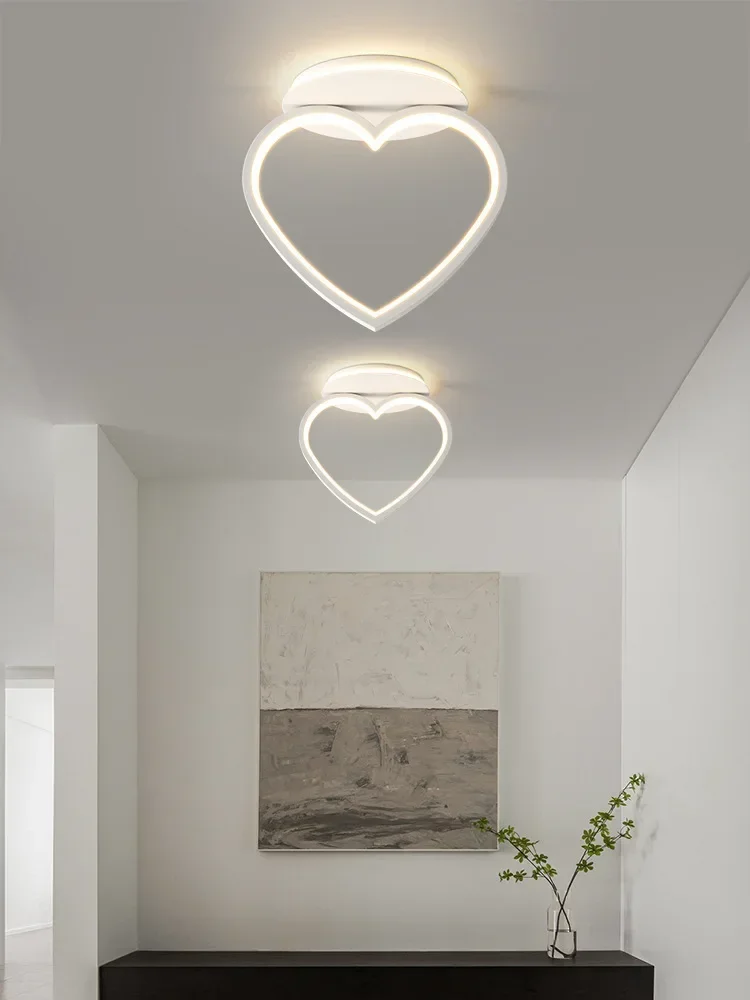 New Creative Star Hallway Light Simple Modern Aisle Light Entrance Hall Lamp Heart Shaped Ceiling Light Foyer Lighting Fixtures