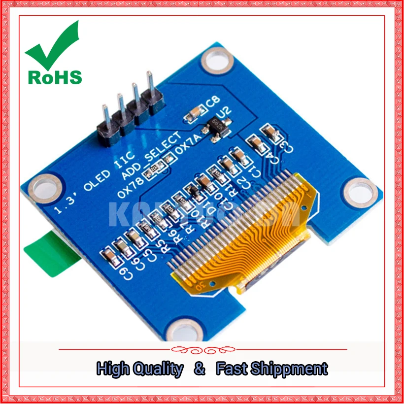 1.3 Inch OLED Display 12864 LCD Screen  IIC Interface Module Board