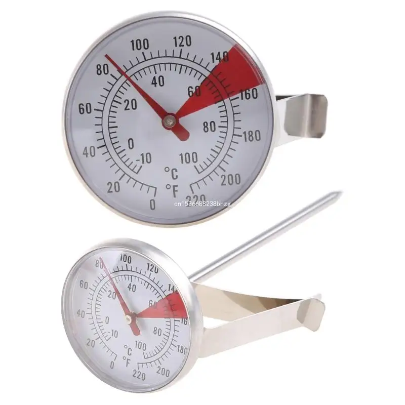 Stainless Steel Thermometer Cooking Oven BBQ Milk Food Meat Probe Gauge 100°C Dropship