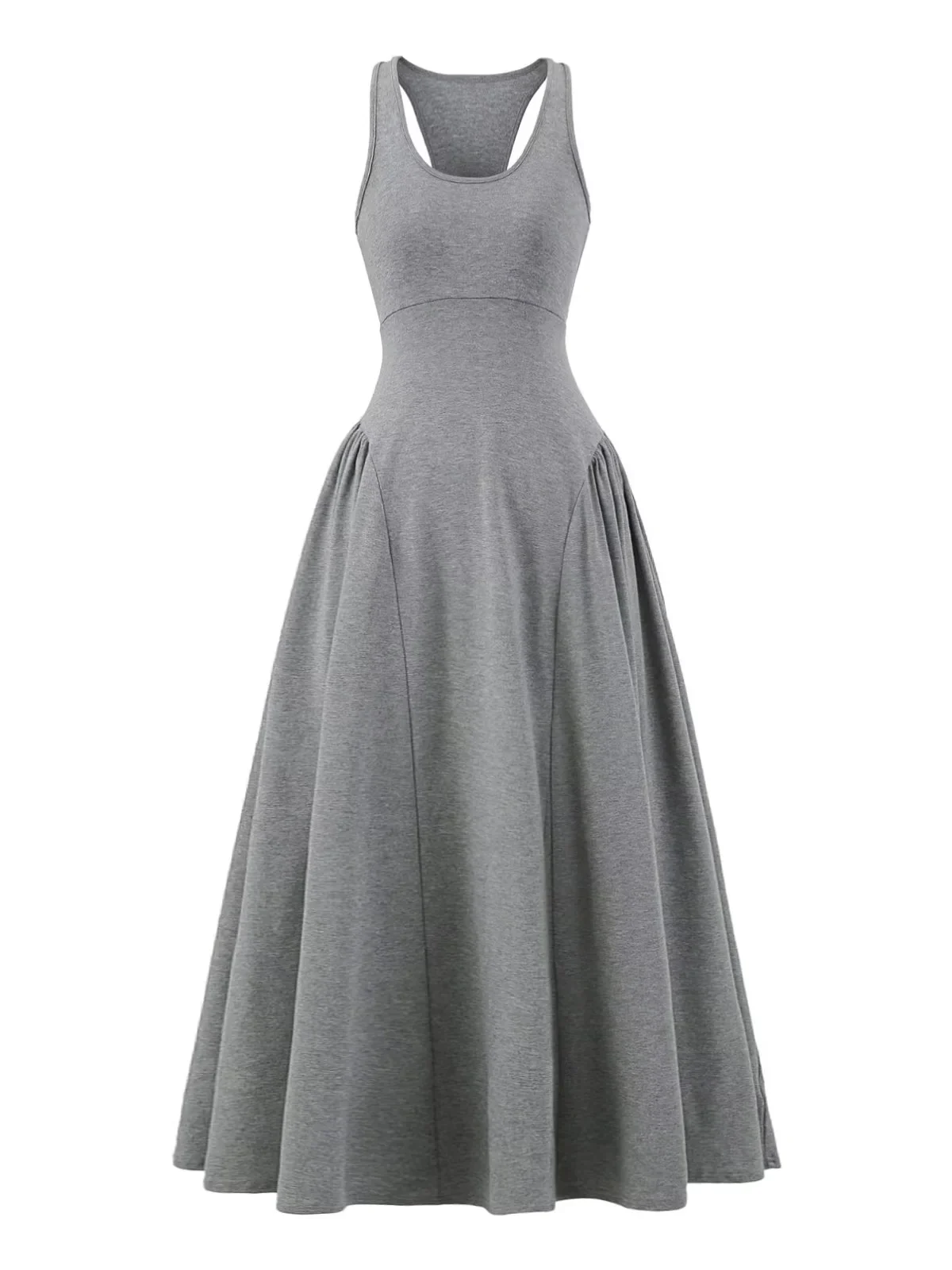 

Sexy American Hot Girl Slimming Waist Vest Dr Women Pure Desire Sle Long Bal A-Line Skirt Cotton Polyester Summer D...