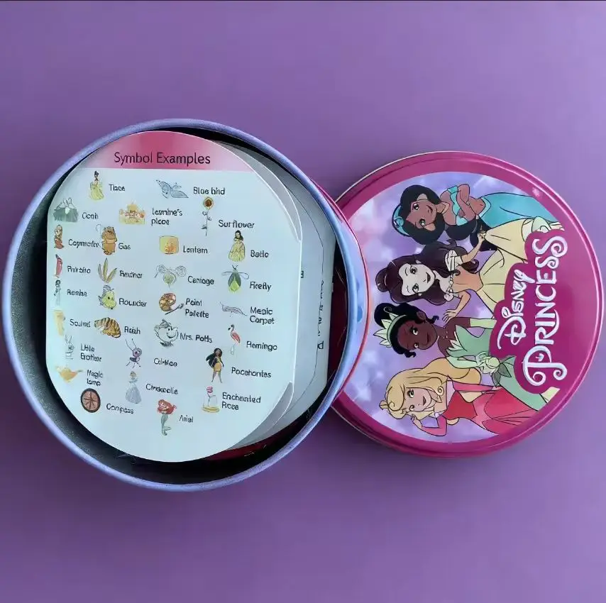 

Настольные игры Disney: 100 лет чудес PIXAR, игрушки Stitch в железной коробке, для всей семьи, веселые, для отпуска, кемпинга, спорта, подарок друзьям на Рождество