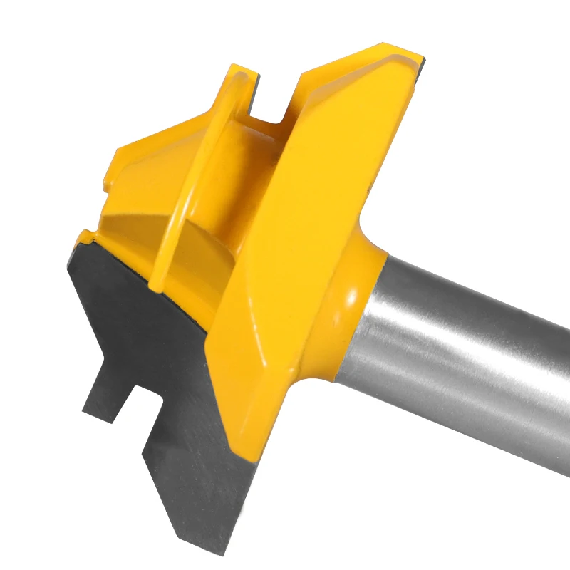 Lock Miter Router Bit para Carpintaria, Tenon Milling Cutter, Carbide Alloy Tool, 45 Degree, 12mm, 1/2 "Shank, 1 Pc
