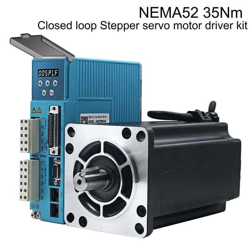 3 phase NEMA52 35Nm 4956ozf.in Closed loop Stepper servo motor driver kit JMC 130J12225EC-2500+3HSS2208H