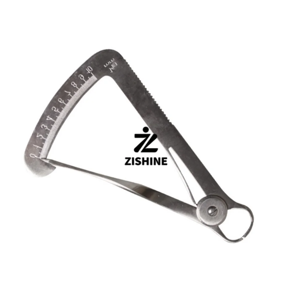 Dental Measuring Caliper Stainless Steel Iwanson Gauge Precision Lab Wax Metal Thickness Ruler Implant Denture Tools 0-10mm