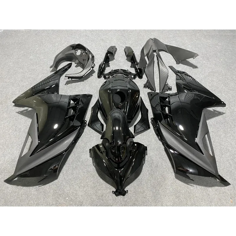 

А/новые комплекты обтекателей для мотоцикла ABS для Kawasaki ninja 300 2013 2014 2015 2016 2017 EX300 ZX300R, комплект обтекателей, глянцевый черный