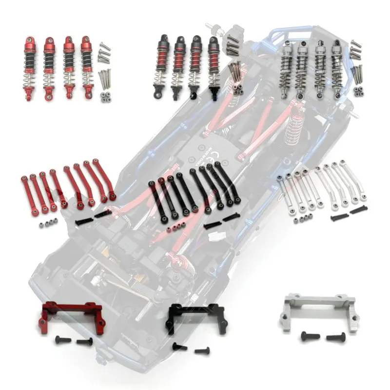 Metal accessories MJX H18P realistic Ford Mustang RC 1/18 remote control car pull rod shock absorber steering gear base parts