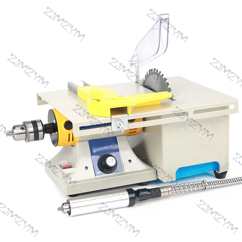 Multifunctional Mini Table Saw Stone Polisher Desktop Polishing Machine Jade Engraving Cutting Machine 220V 750W 800-12000r/min