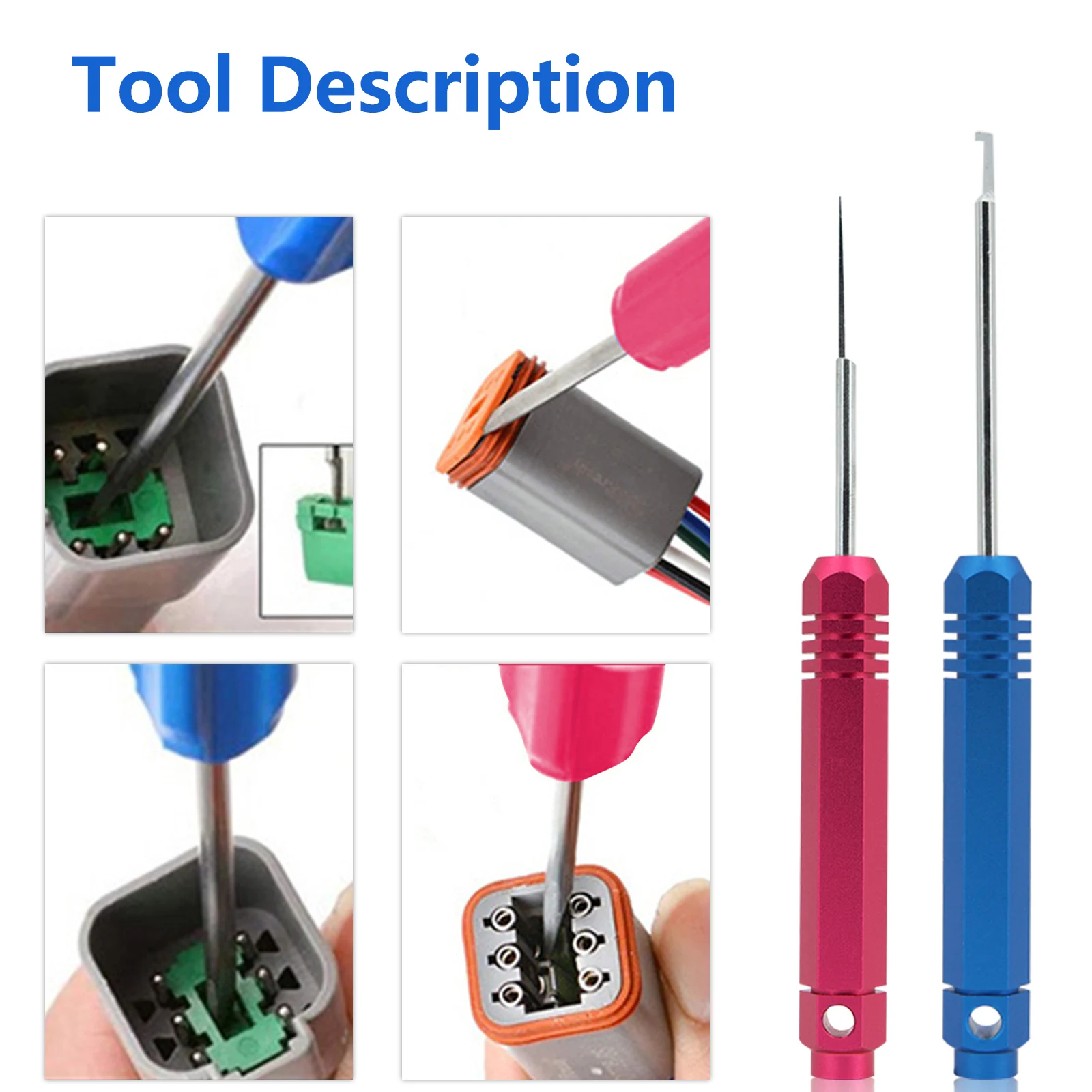 New Car Pin Removal Tool KIT for Weather Metri Pack Series Connector Harness Terminals and Crimp Electrical Connector Extractor