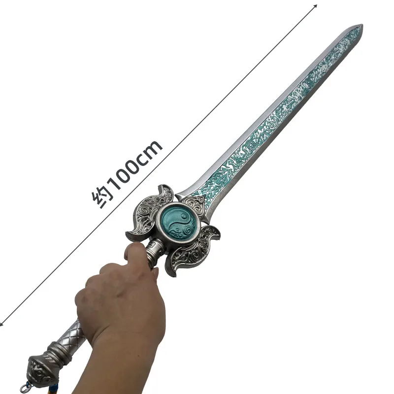 Cosplay Game Naraka Bladepoint Sword Long Sun Moon Sword Wolf Lord Broadblade Safety PU Weapons 1:1 Role Model Toy 100cm