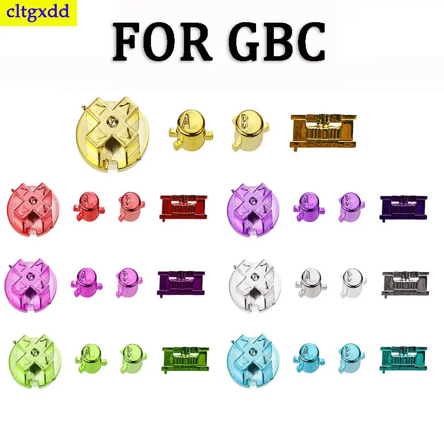 Color Plastic Replacement Button Set Replacement for GB/GBP/GBC Switch Button AB Button D Pad Plating 7 Accessories