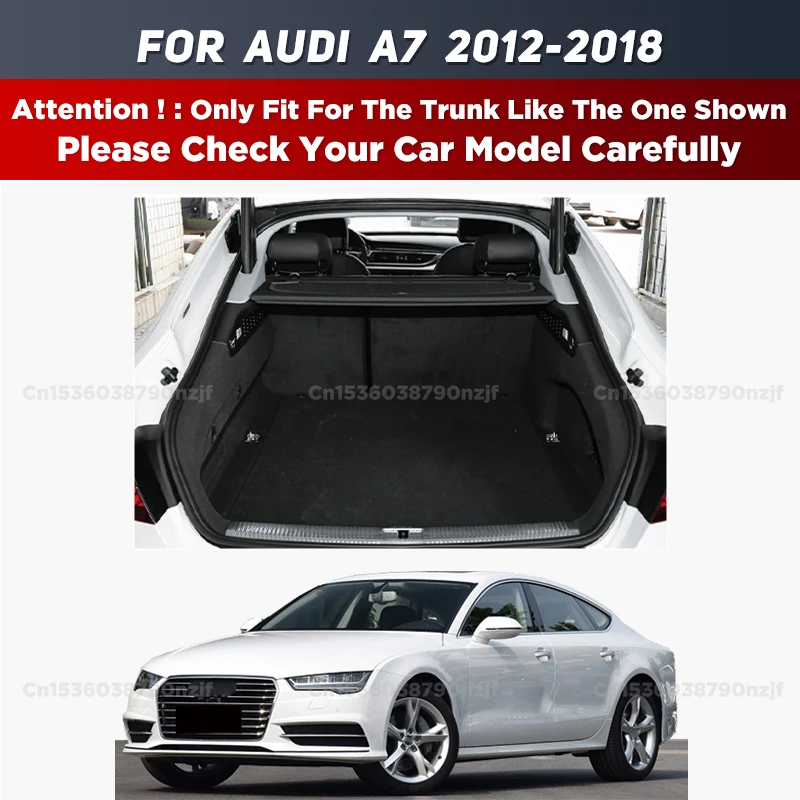 For Audi A7 Sportback 2012-2018 17 16 15 14  13 Car floor mats Foot Pads 3D Car Trunk Mat Cargo Liner Carpet Accessories