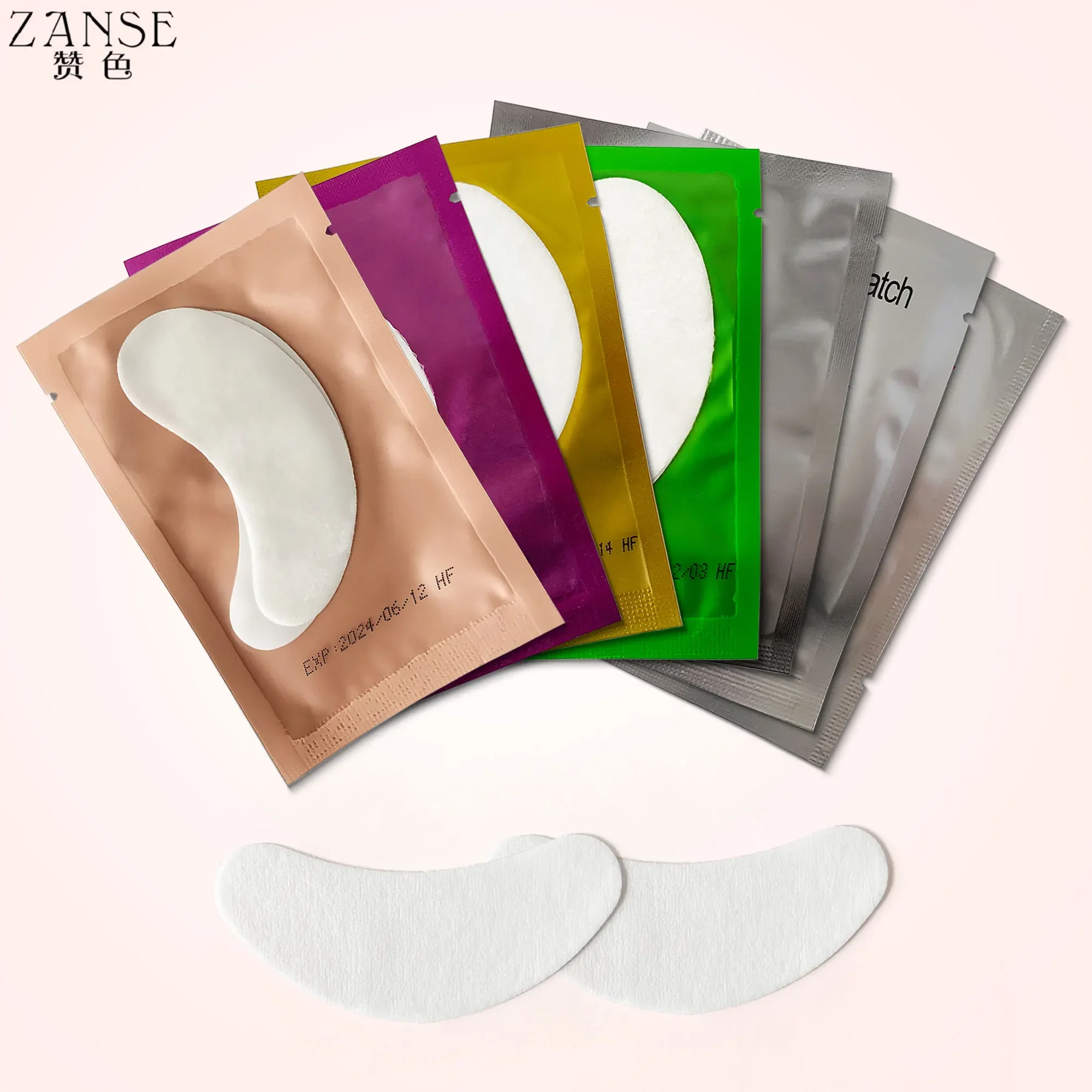 ZANSE 10/20/50 คู่ Eyelash EXTENSION แพทช์ภายใต้ Eye Pads Grafting กระดาษเจลสติกเกอร์ Eyelash อุปกรณ์ maquiagem