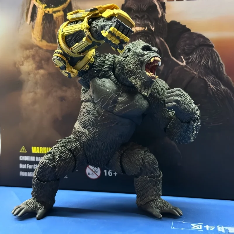 Original HIYA Godzila xRise des King Kong Empire King Kong Mechanische Handschuhversion Actionfigur Modell Sammlung Spielzeug Geschenk