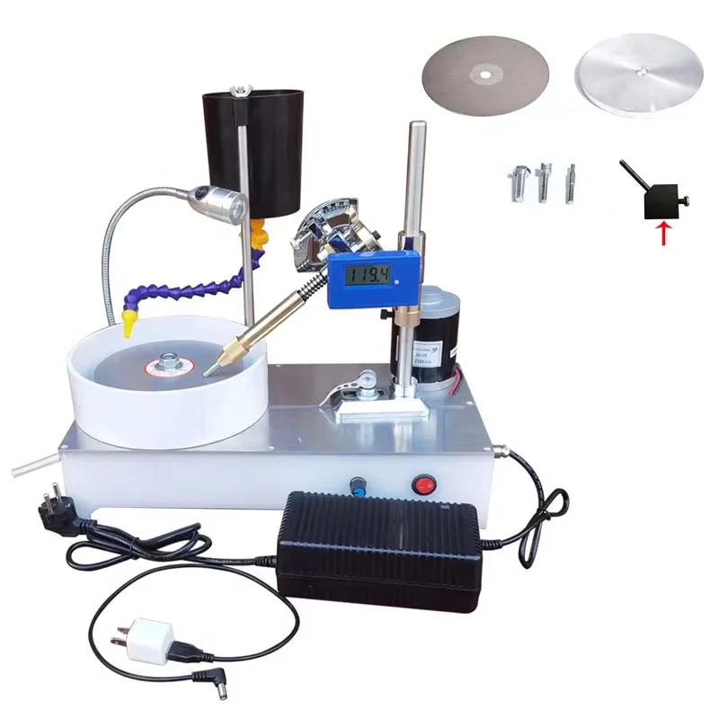 Small Electric Jade Agate Engraving Faceting Machine Gemstone Grinding & Polishing Fader Knife for Jewelry Tool & Equipment