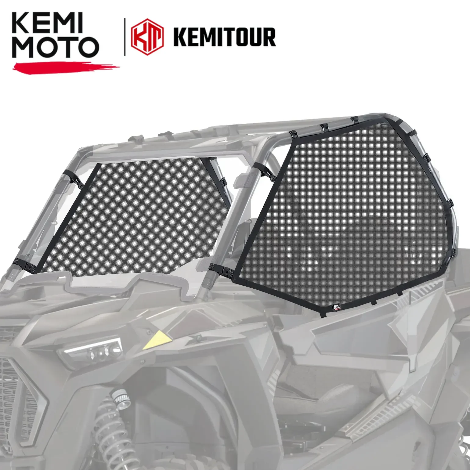 

KEMIMOTO UTV Roll Cage Side Window Mesh Shield Protective Door Net Compatible with Polaris RZR XP 1000 / RZR XP Turbo 2014-2023