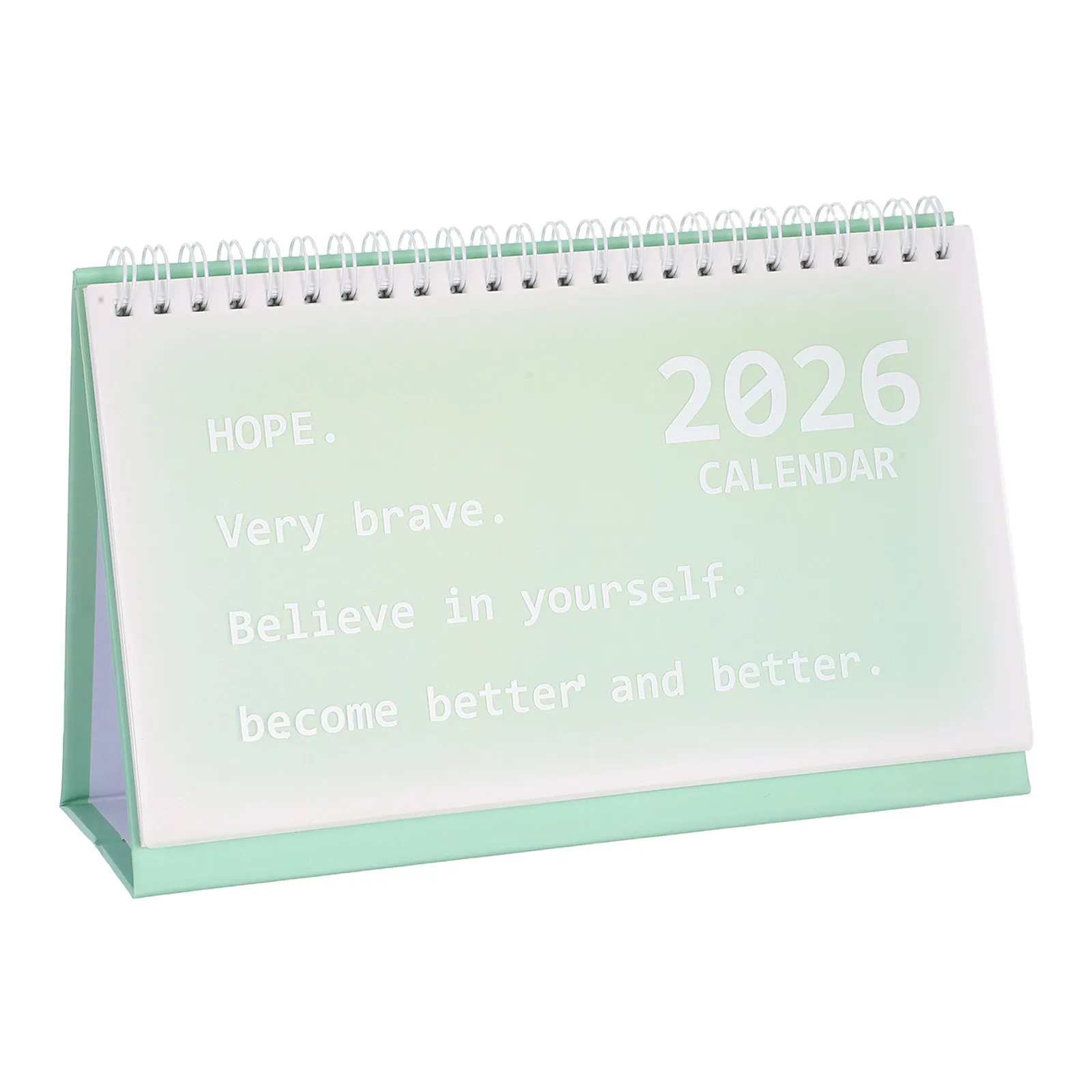Desk Calendar 2026 Spiral Bound Minimalist Standing Academic Planner Office Desktop Monthly Weekly Flip Organizer