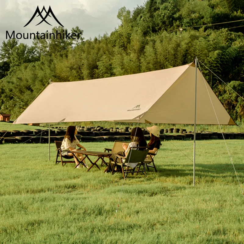 MOUNTAINHIKER Awning Tent Sun Shelter  Sun Shade Auto Camping Outdoor Beach Canopy Tent Party Family Tarps Waterproof Tarpaulin